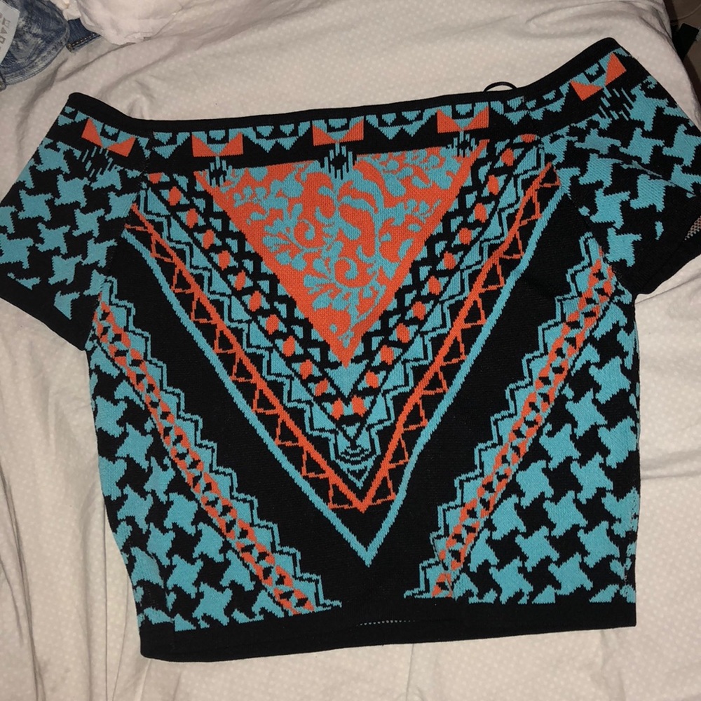 Off the shoulder crop top